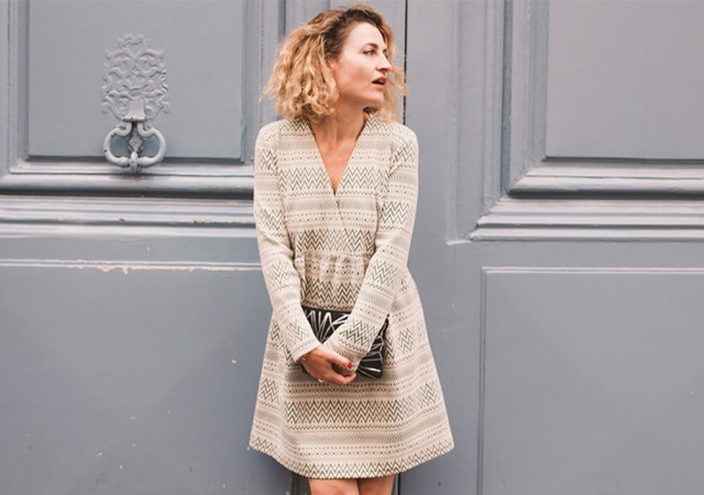 robe pull col claudine