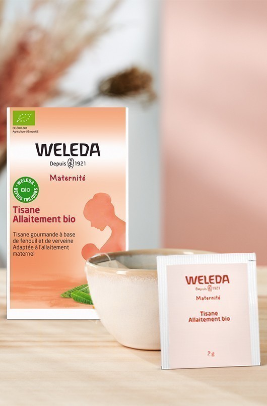 Tisane bio allaitement Weleda fenouil et verveine