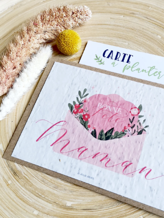 Carte cadeau fête des mères à planter