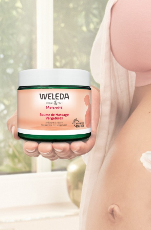 Baume de massage vergetures Weleda