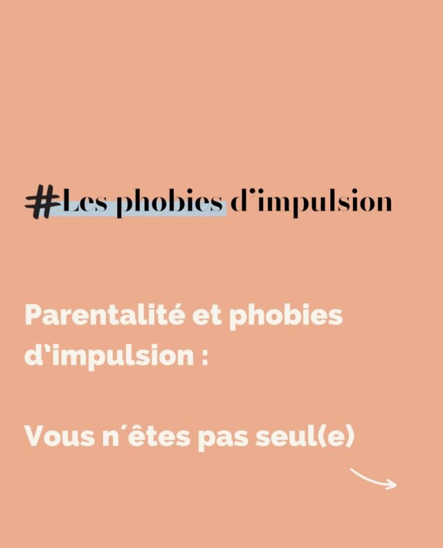• Les phobies d’impulsion • 

Vous connaissiez ce terme ? 

Racontez nous vos expériences pour avancer ensemble 🫶🏻

#Parentalité #PhobiesdImpulsion #SoutienParental #SantéMentale